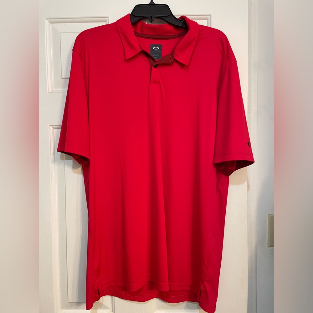 Oakley Vibrant Red Men's Polo Shirt